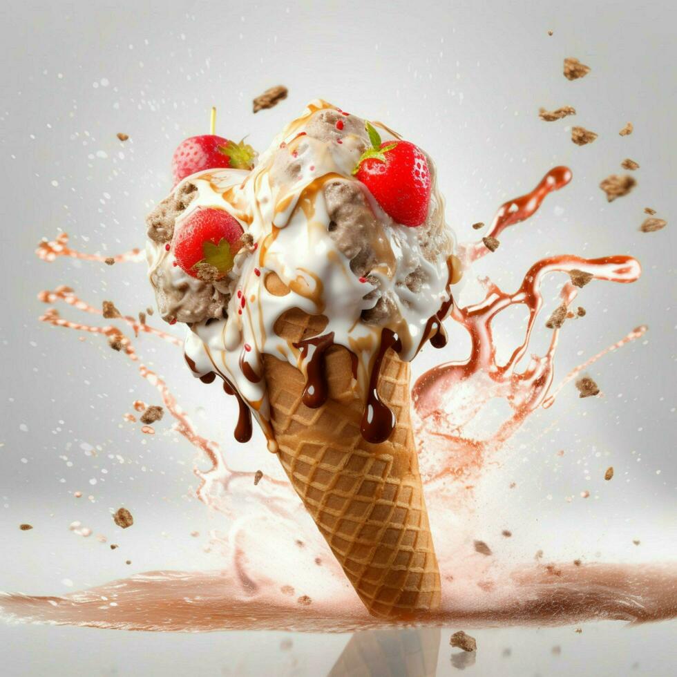 Capture the excitement and energy of ice cream with photo