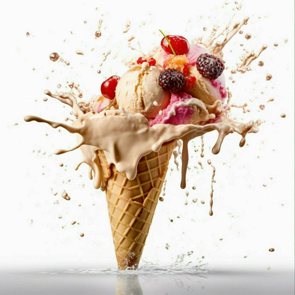 Capture the excitement and energy of ice cream with photo