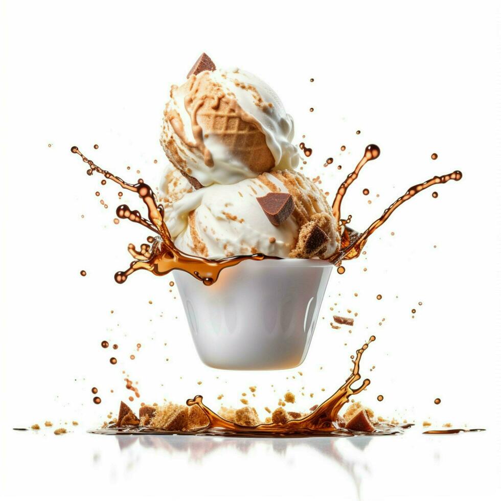 Capture the excitement and energy cup of ice cream photo