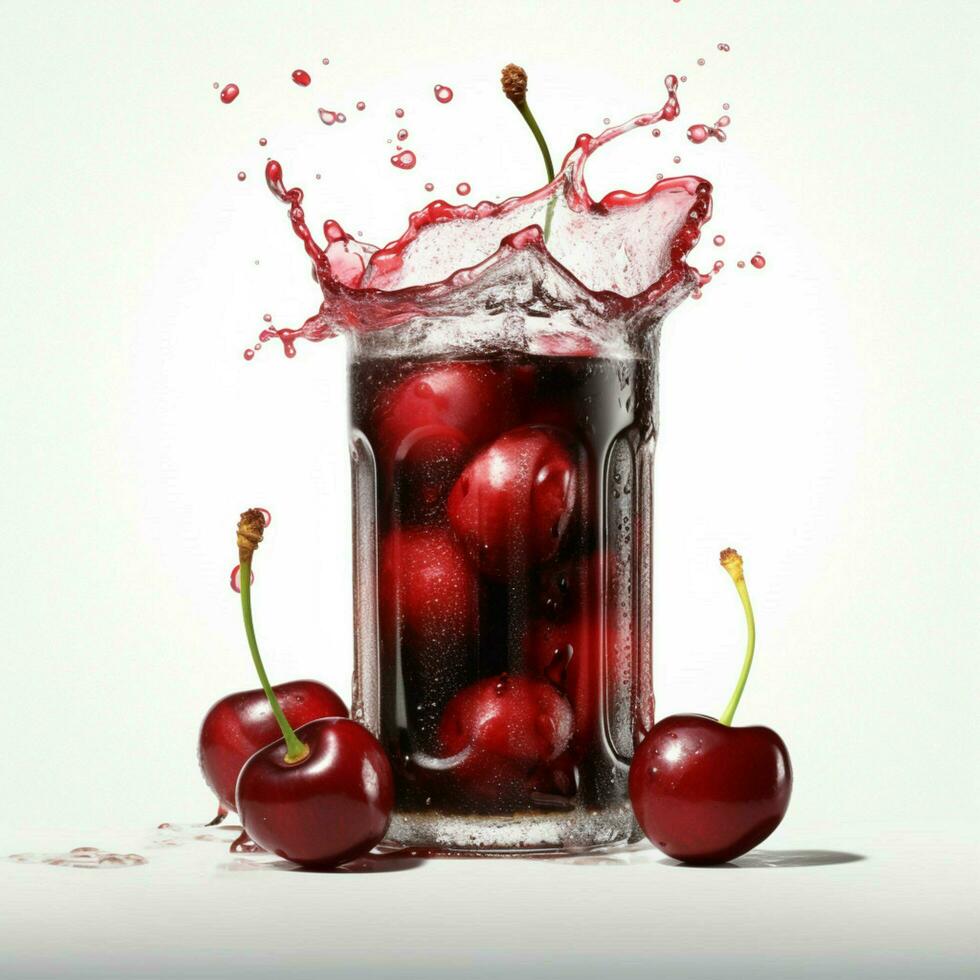 Coca-Cola Black Cherry Vanilla with white background photo