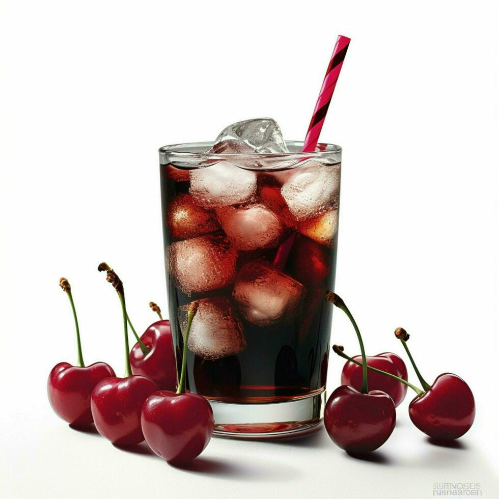Coca-Cola Black Cherry Vanilla with white background photo