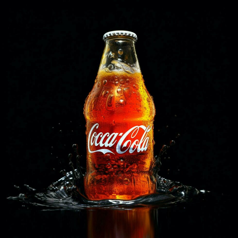 Coca-Cola Orange Vanilla with white background high photo