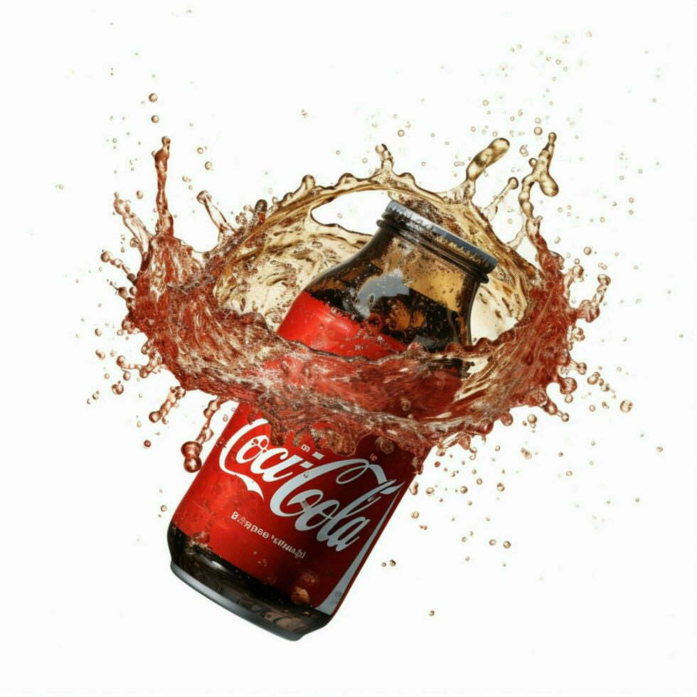 Coca-Cola Life with white background high quality photo