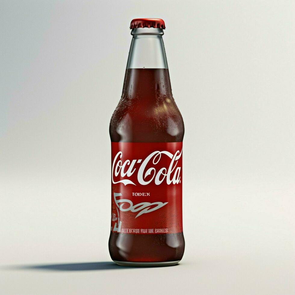 Coca-Cola with white background high quality ultra photo