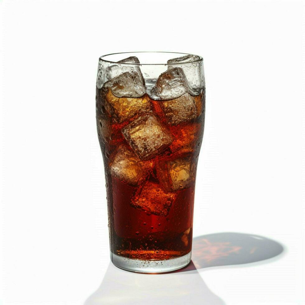 Cola with white background high quality ultra hd photo