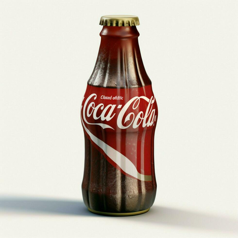 Coca-Cola with white background high quality ultra photo