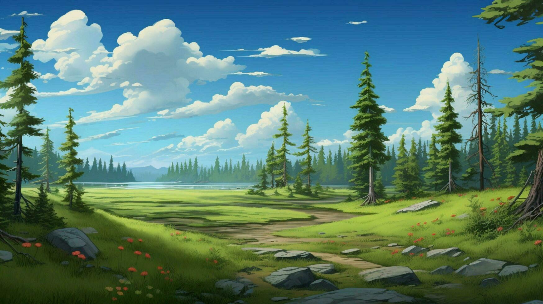 Create a simple slightly cartoonish background photo