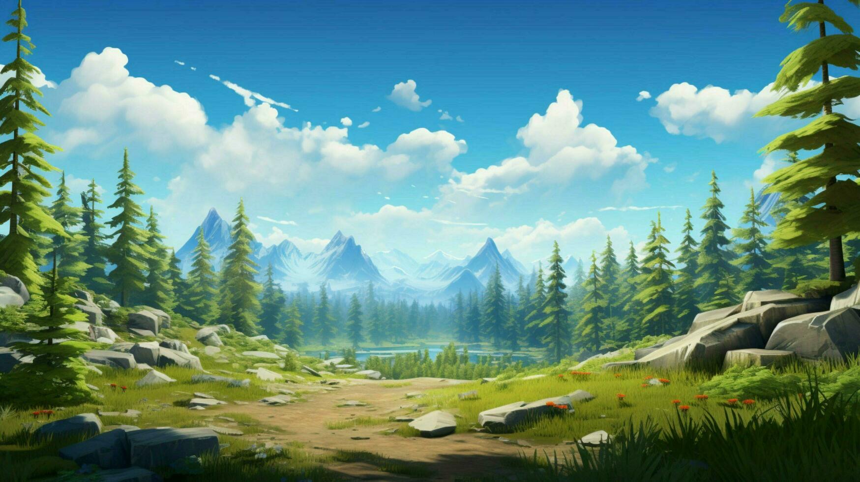 Create a simple slightly cartoonish background photo