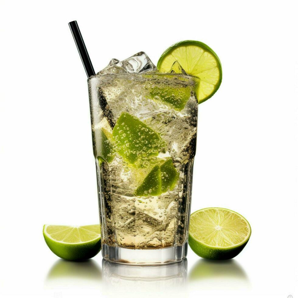 Diet Coke Lime with white background high quality photo