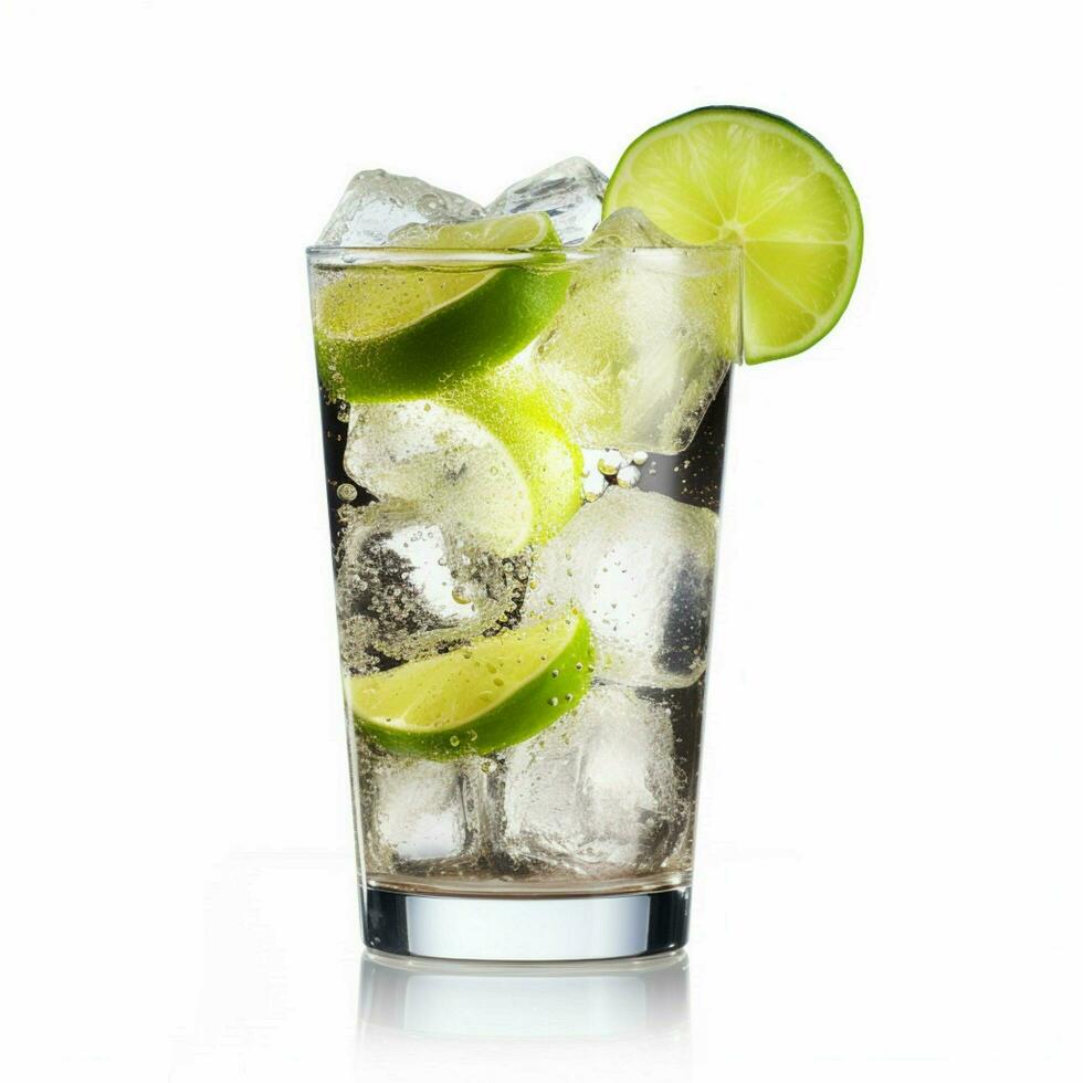 Diet Coke Lime with white background high quality photo