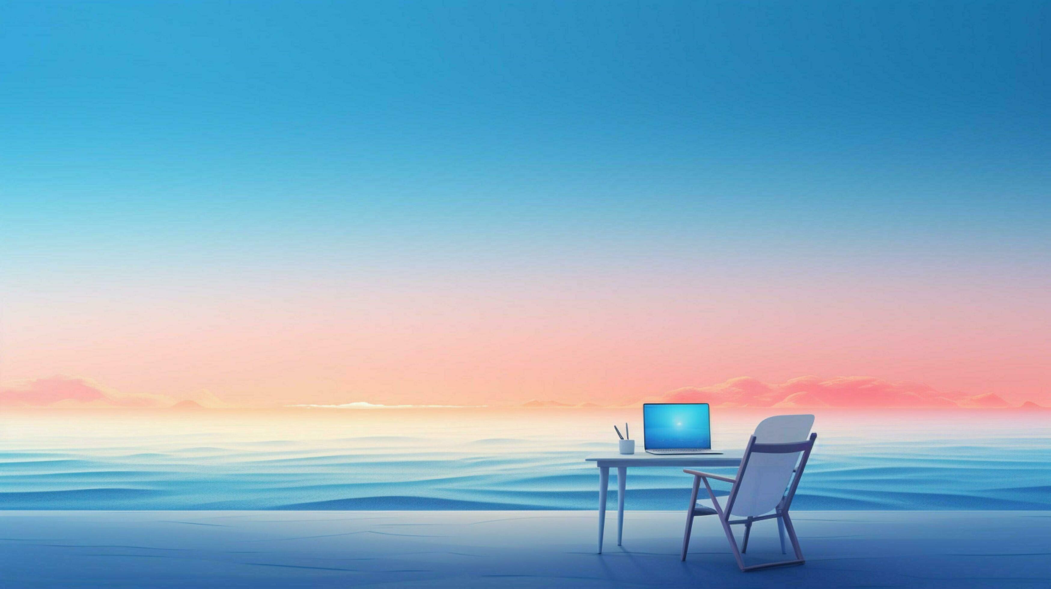 Downtempo chillout minimalist desktop wallpaper 30658267 Stock Photo at