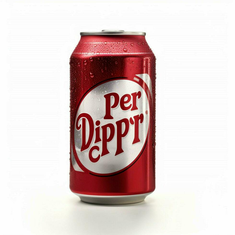 Dr Pepper with white background high quality ultra photo