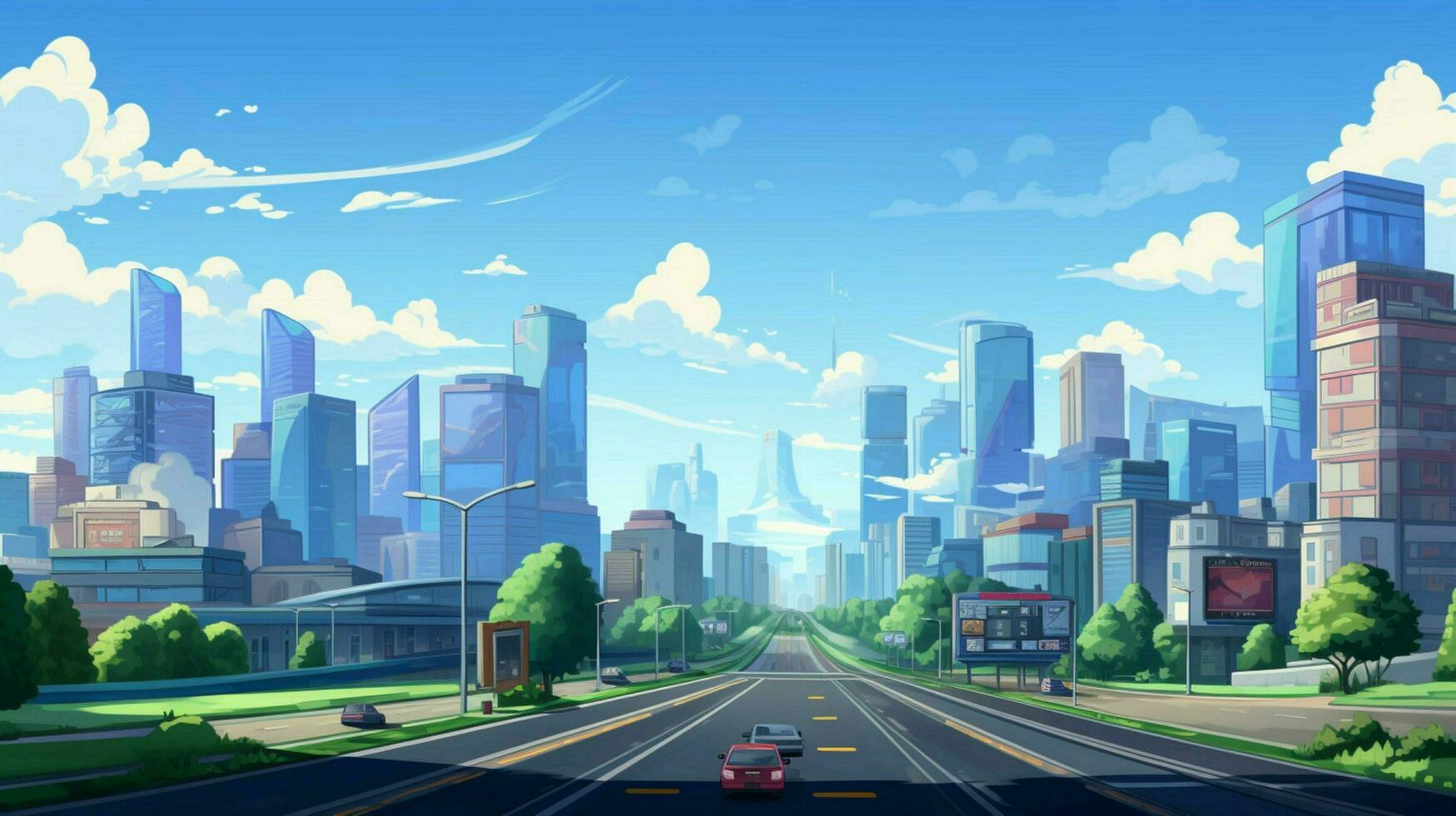 In the style of a 1990s video game a 2D pixelated photo