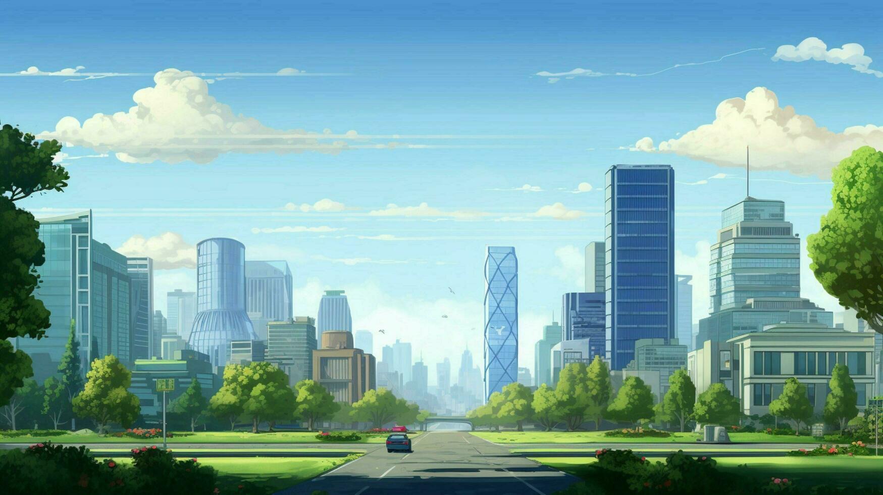 In the style of a 1990s video game a 2D pixelated photo