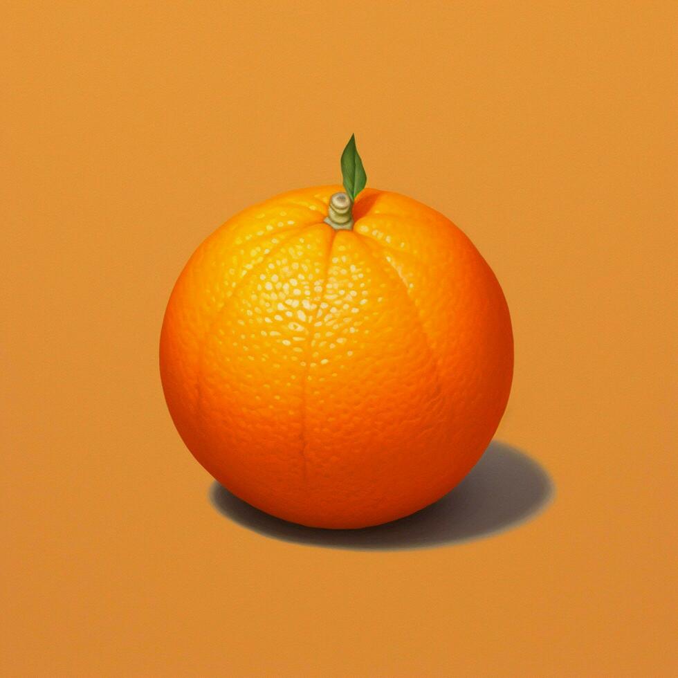 Lim on orange with white background high quality photo