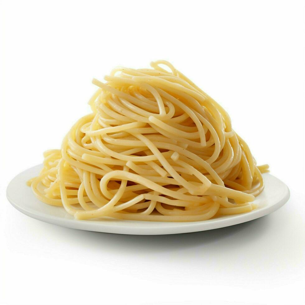 Linguine with white background high quality ultra photo