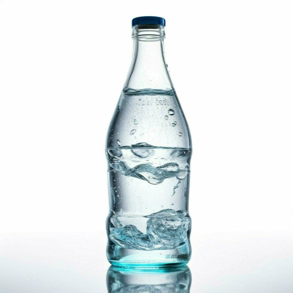 Mineral water with white background high quality photo