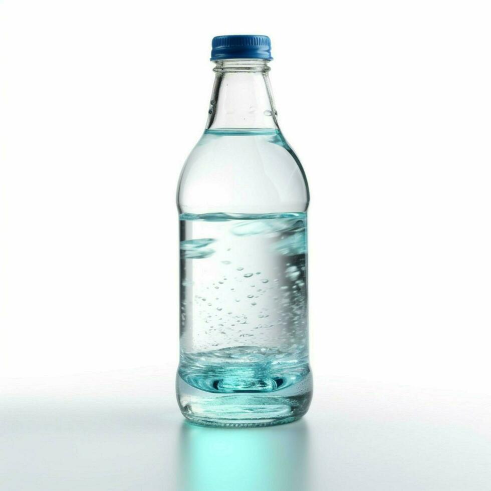 Mineral water with white background high quality photo