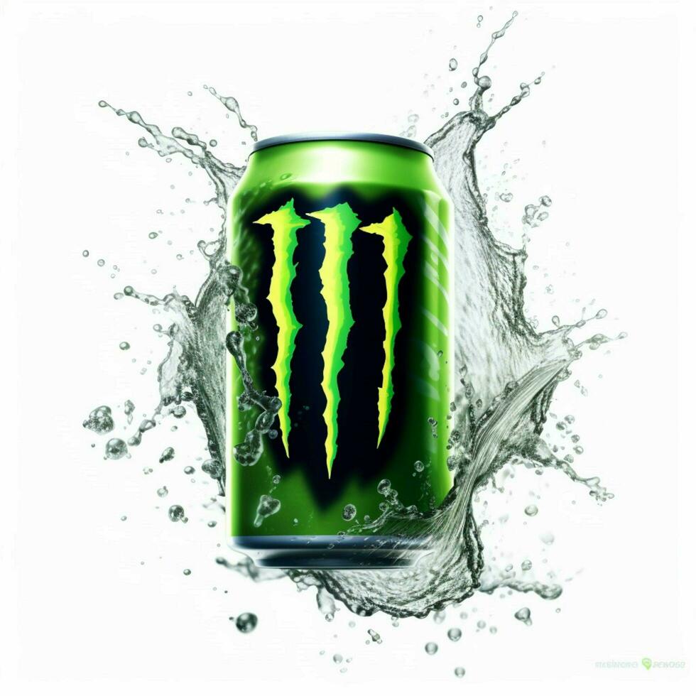 Monster Energy with white background high quality photo