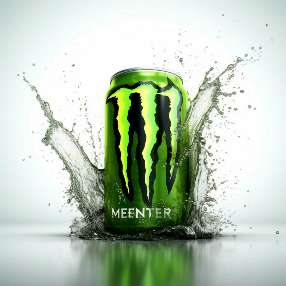 Monster Energy with white background high quality photo