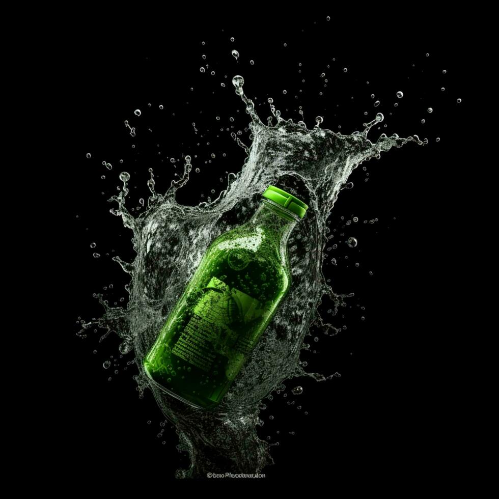 Mountain Dew Pitch Black with white background high photo