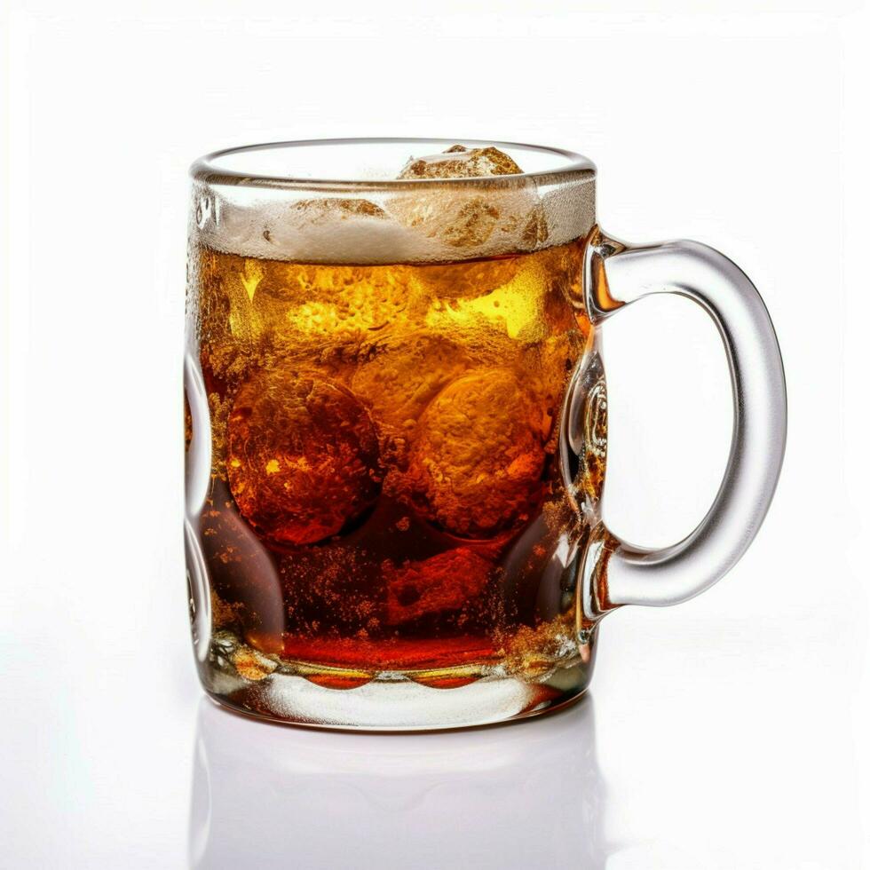 Mug Root Beer with white background high quality photo