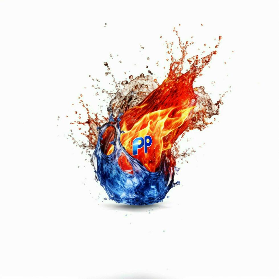 Pepsi Fire with white background high quality ultra photo