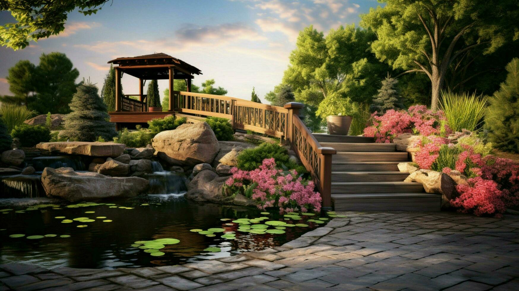 Professional landscape designs high quality photo