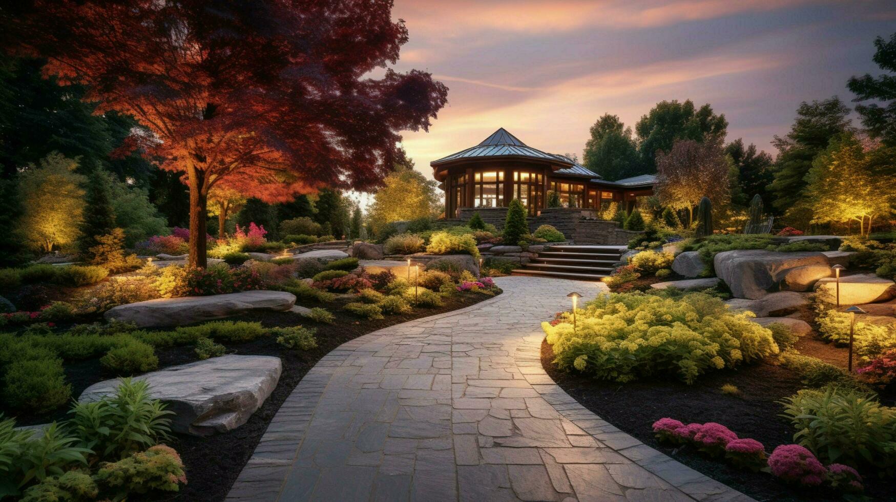 Professional landscape designs high quality photo