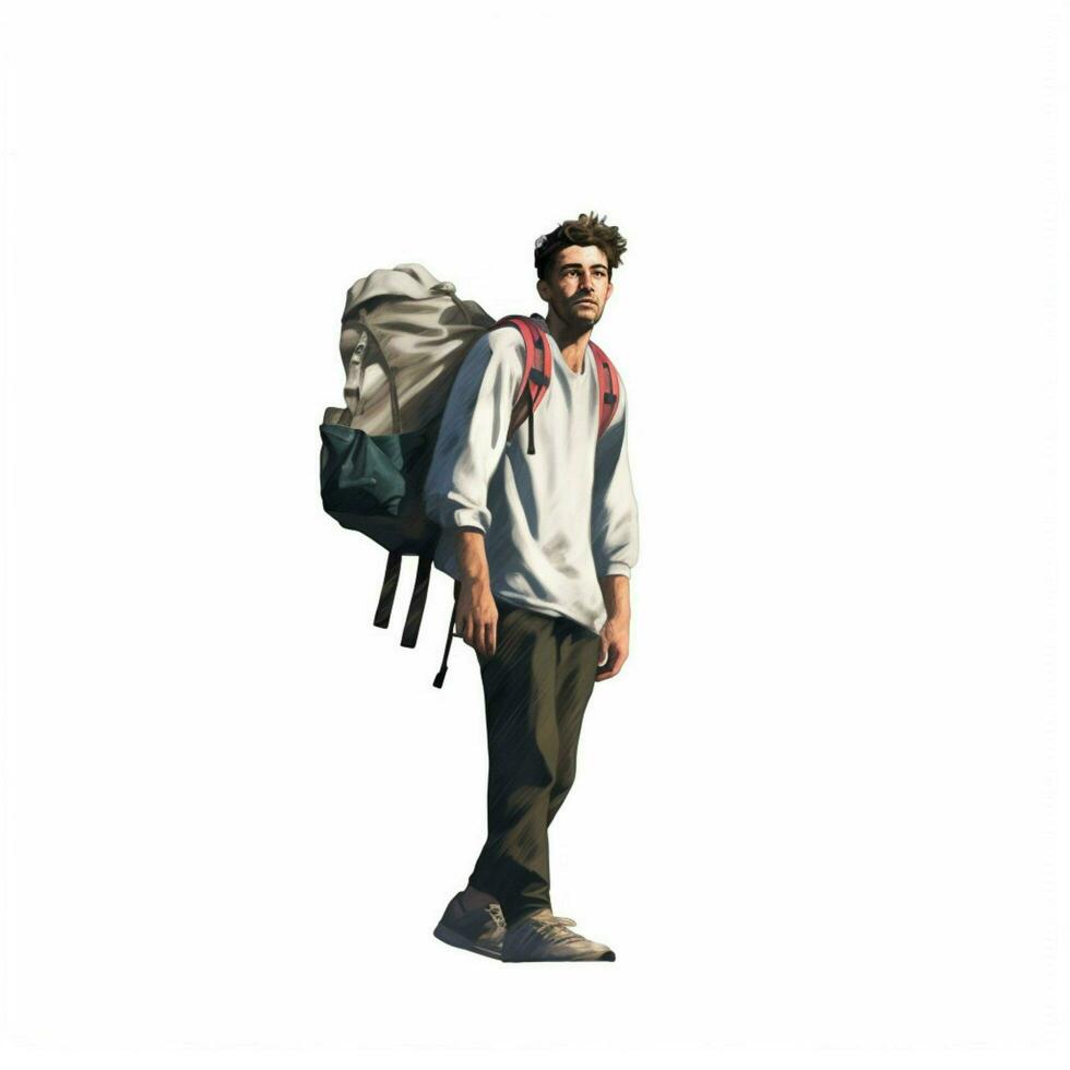 Porter with white background high quality ultra hd photo