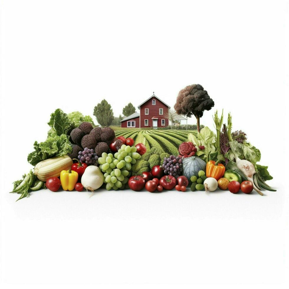 Taste Farm with white background high quality ultra photo