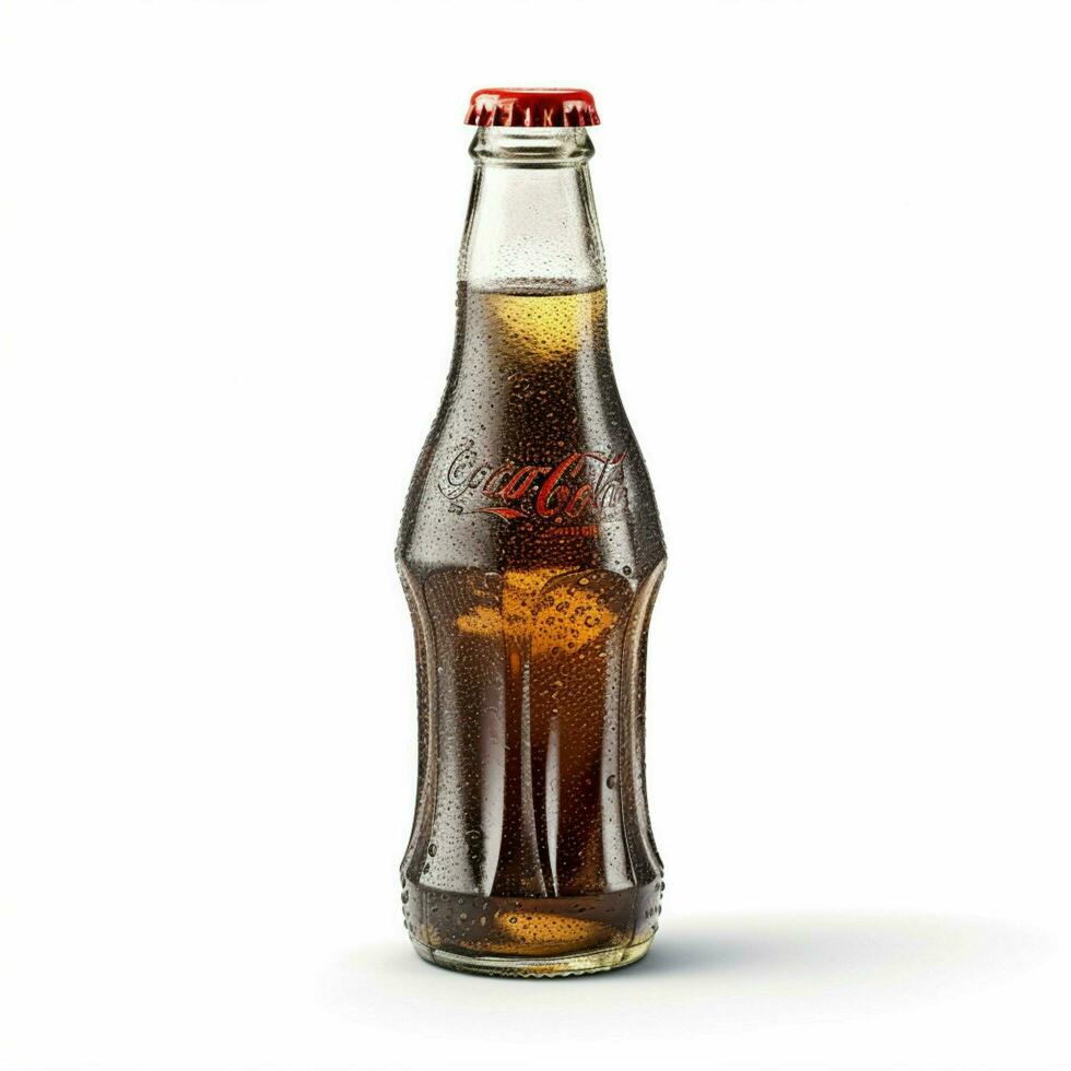 Virgin Vanilla Cola with white background photo