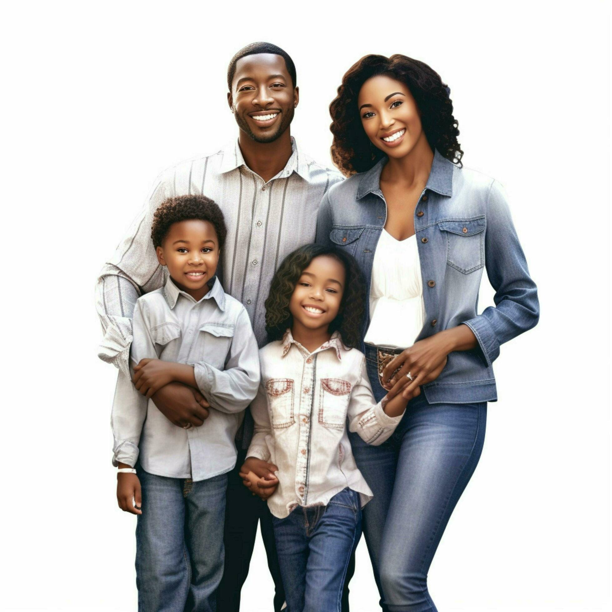 african american family with transparent background high 30661876 Stock