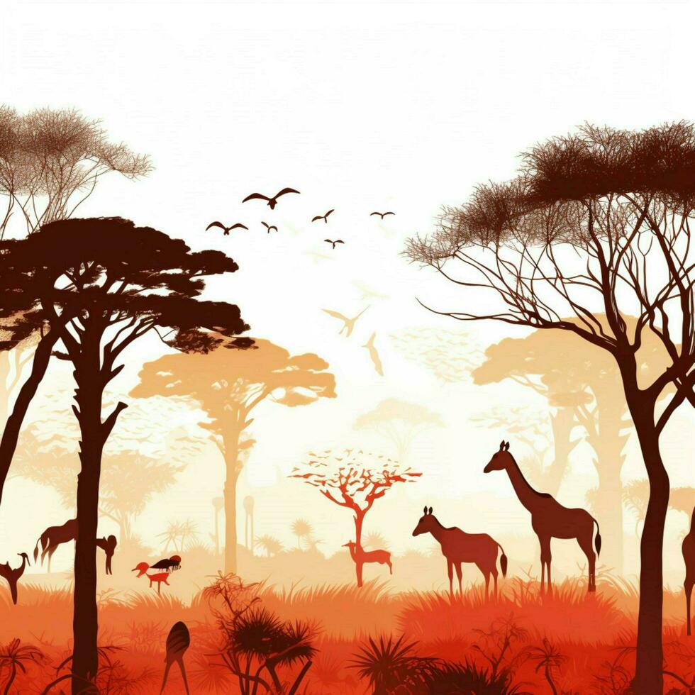 african wallpaper with transparent background photo