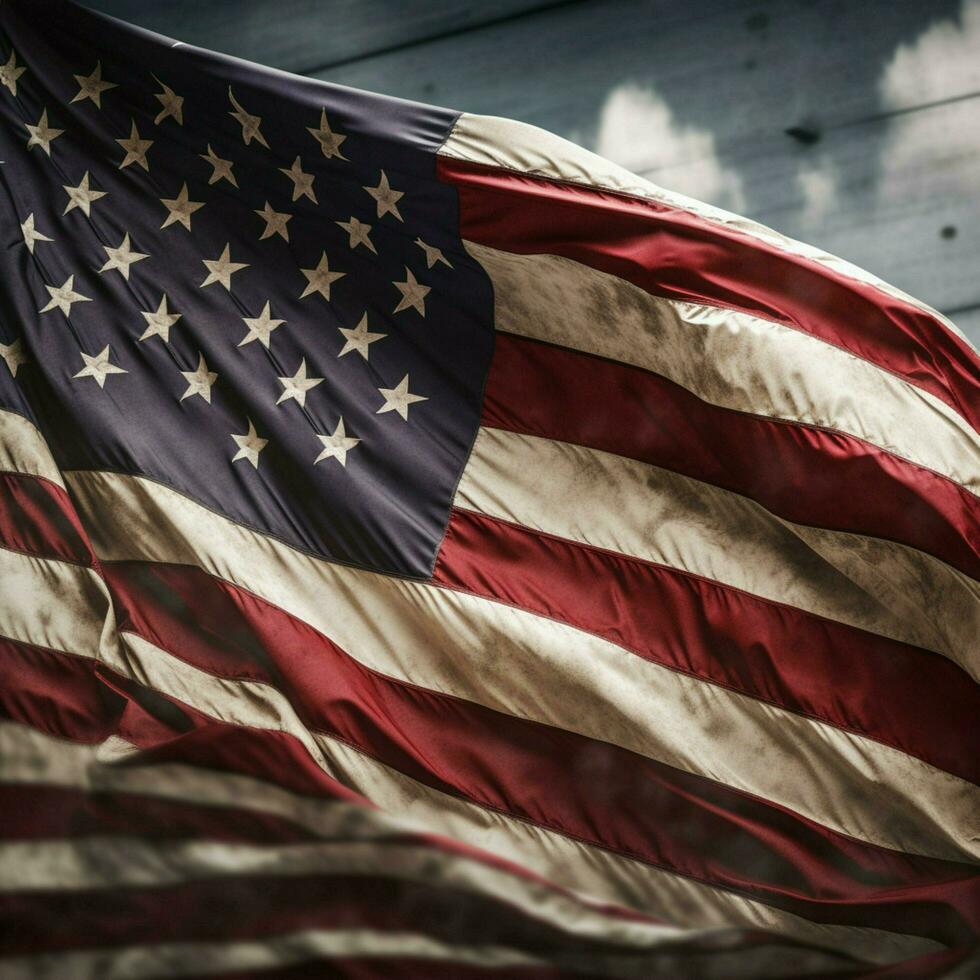 american flag high quality 4k ultra hd hdr photo