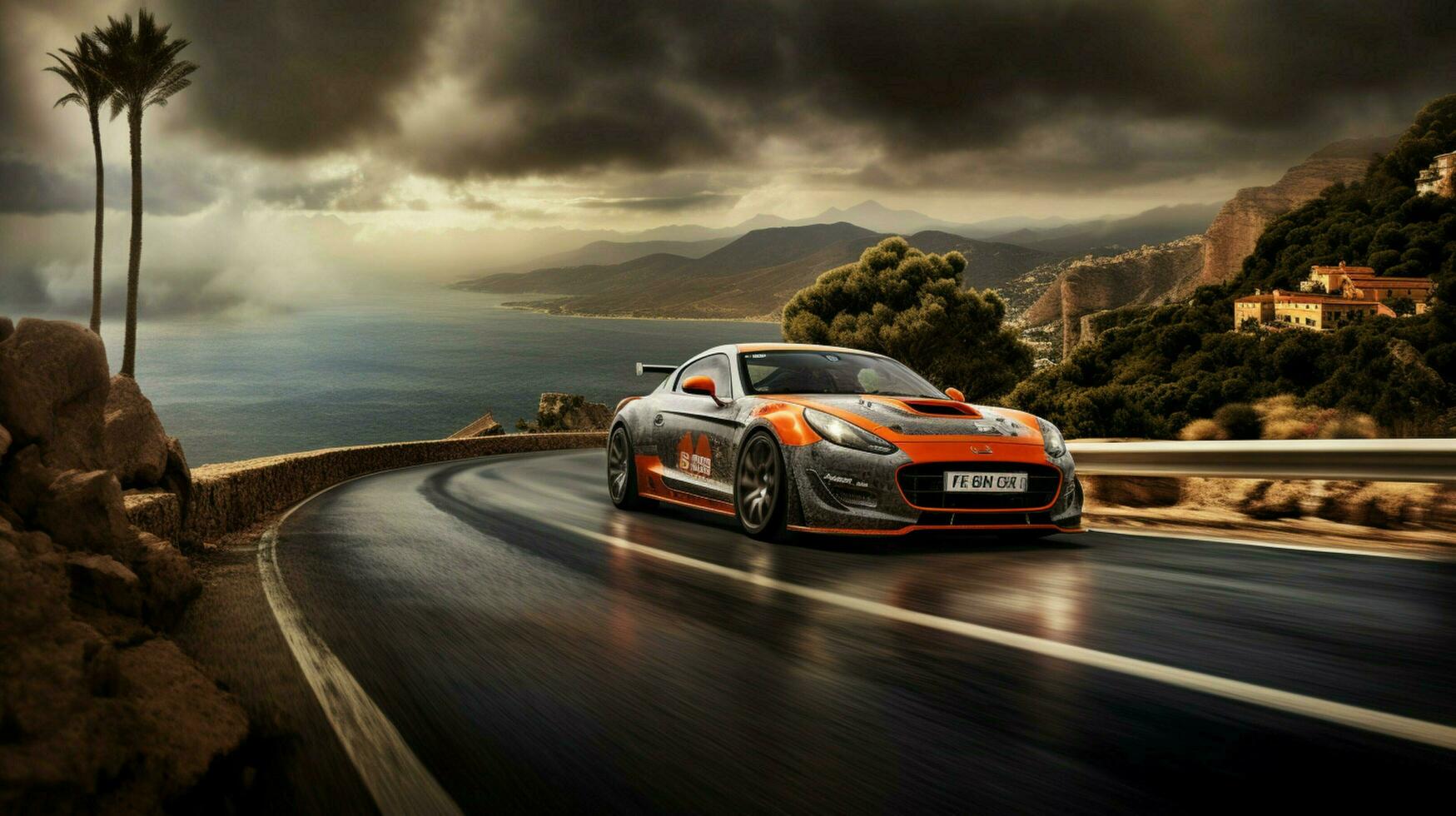 natural photography front view car racing photo