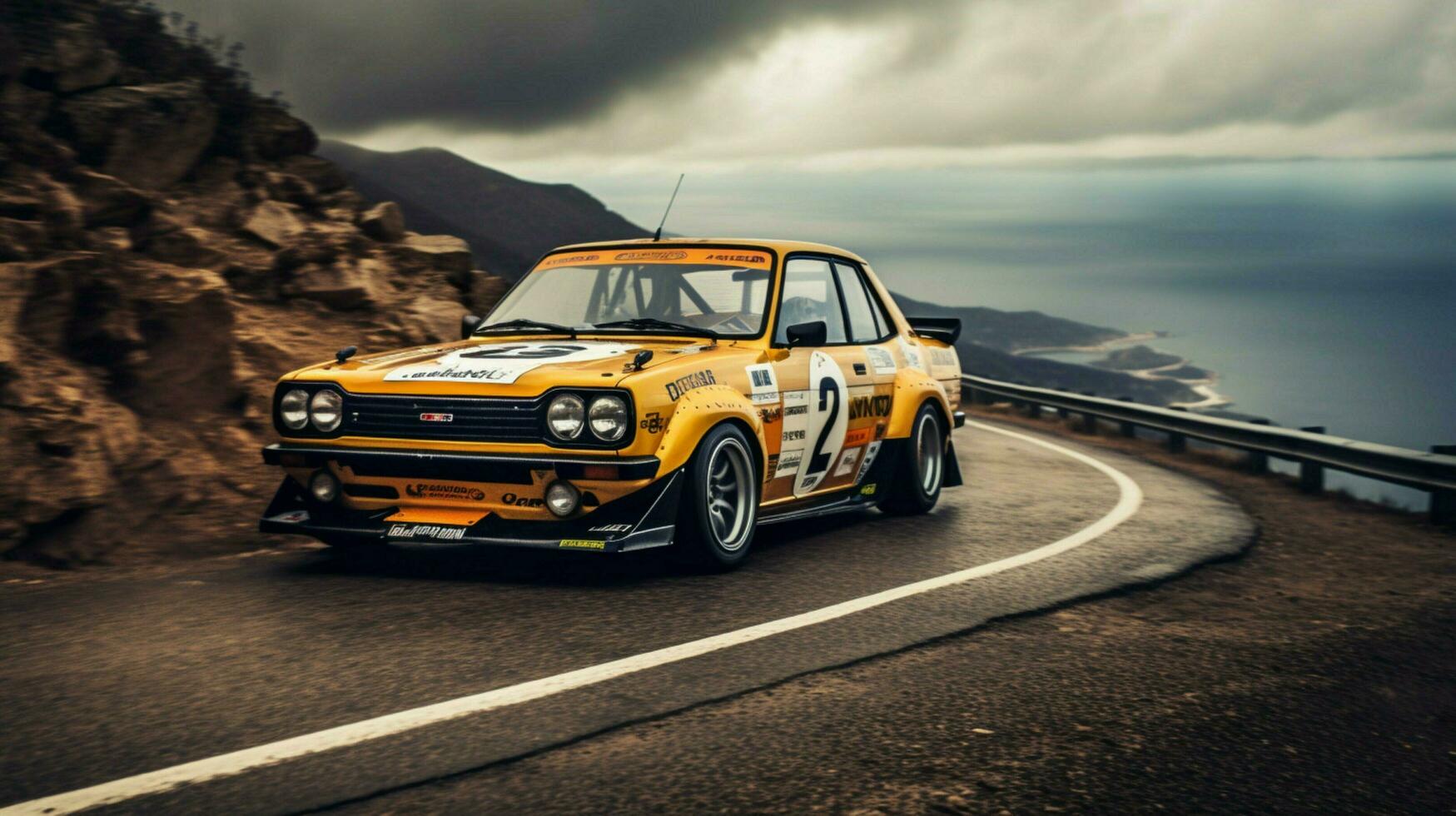natural photography front view car racing photo