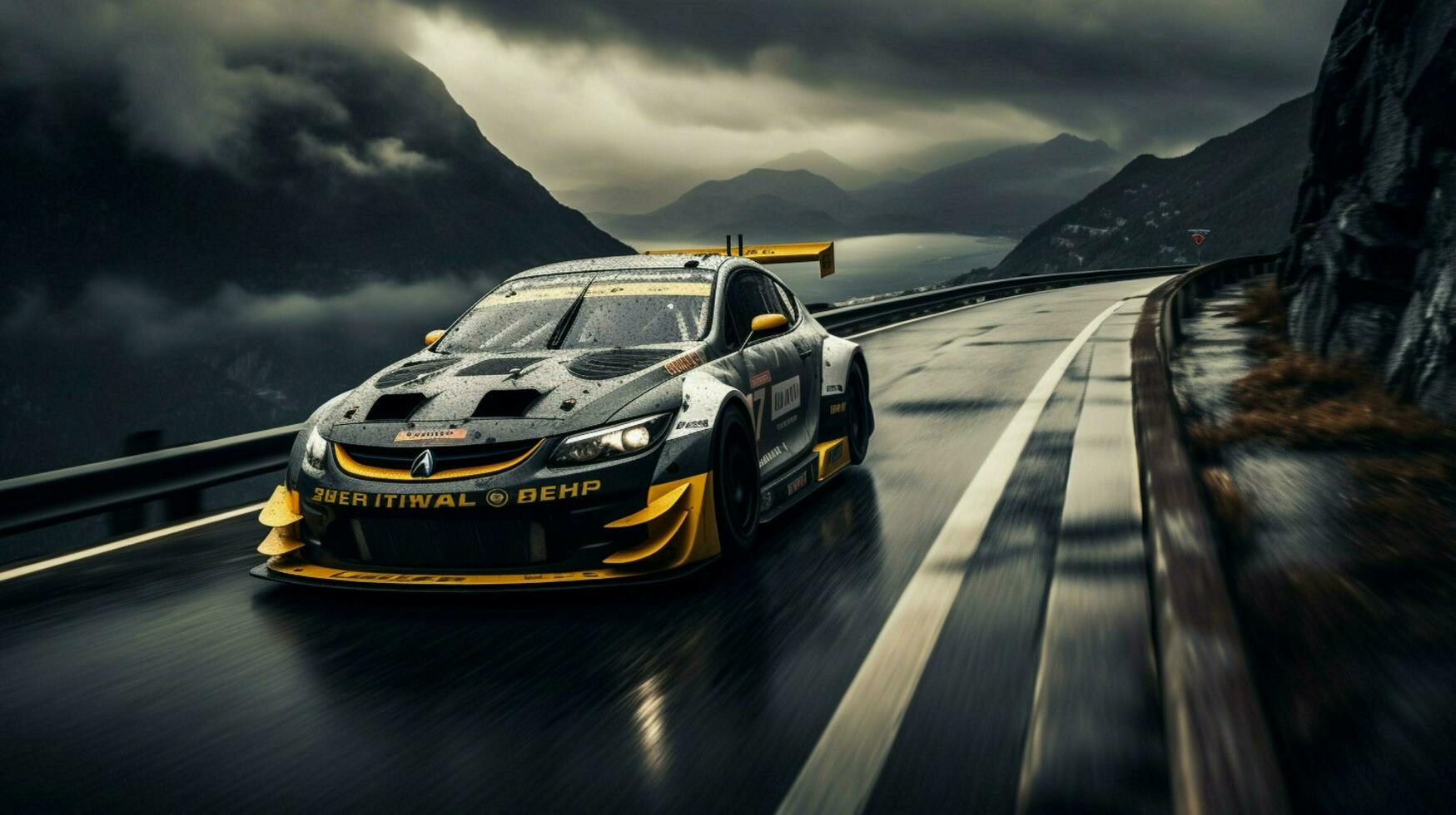 natural photography front view car racing photo