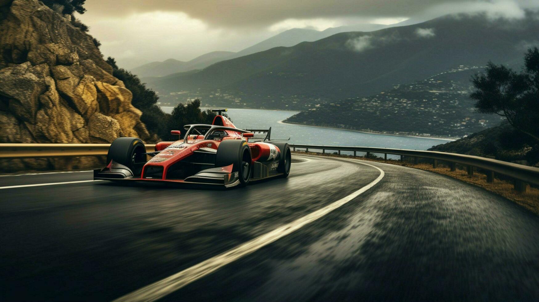 natural photography front view car racing photo
