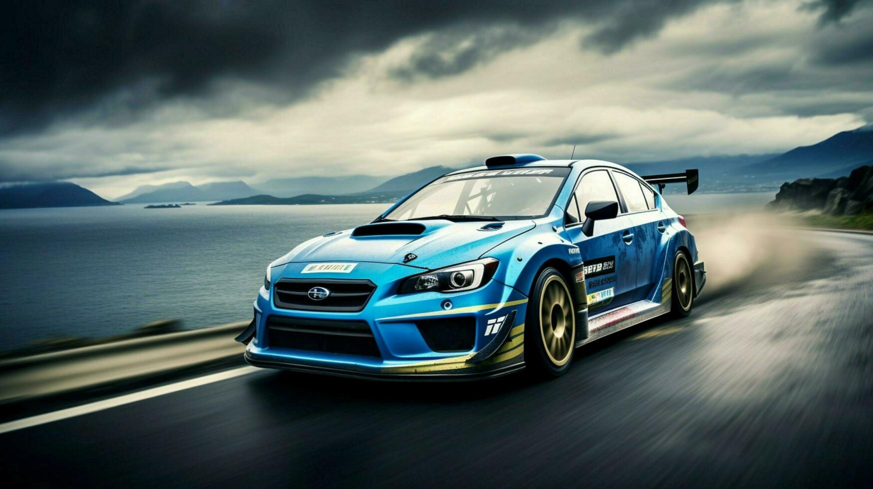 natural photography front view car racing photo