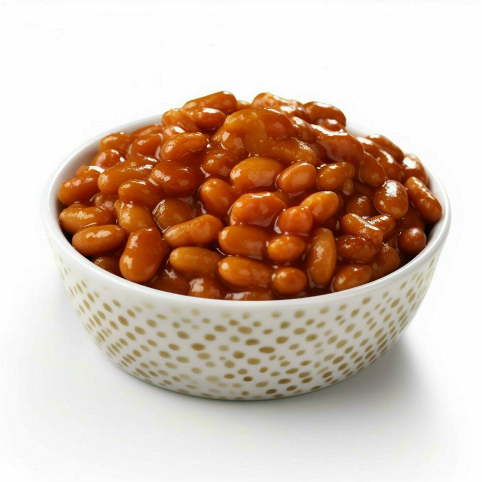 baked beans with transparent background high quality photo