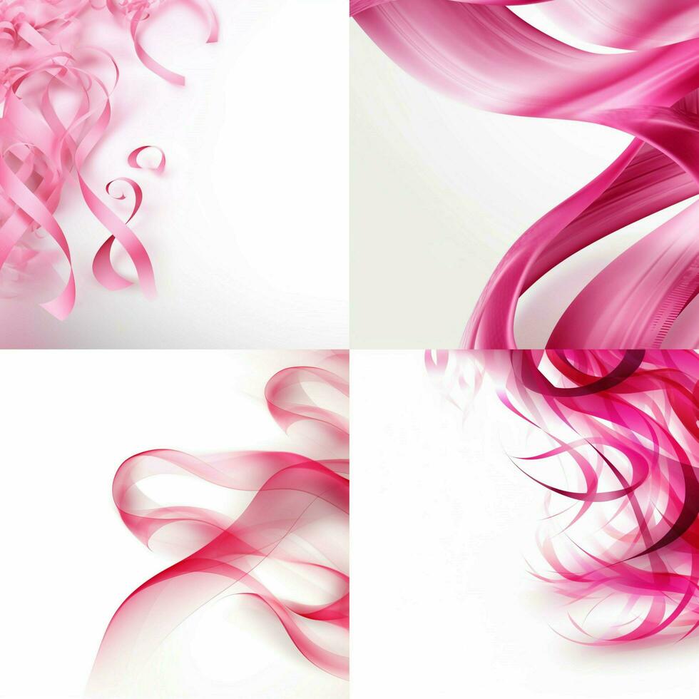 breast cancer background with transparent background high photo