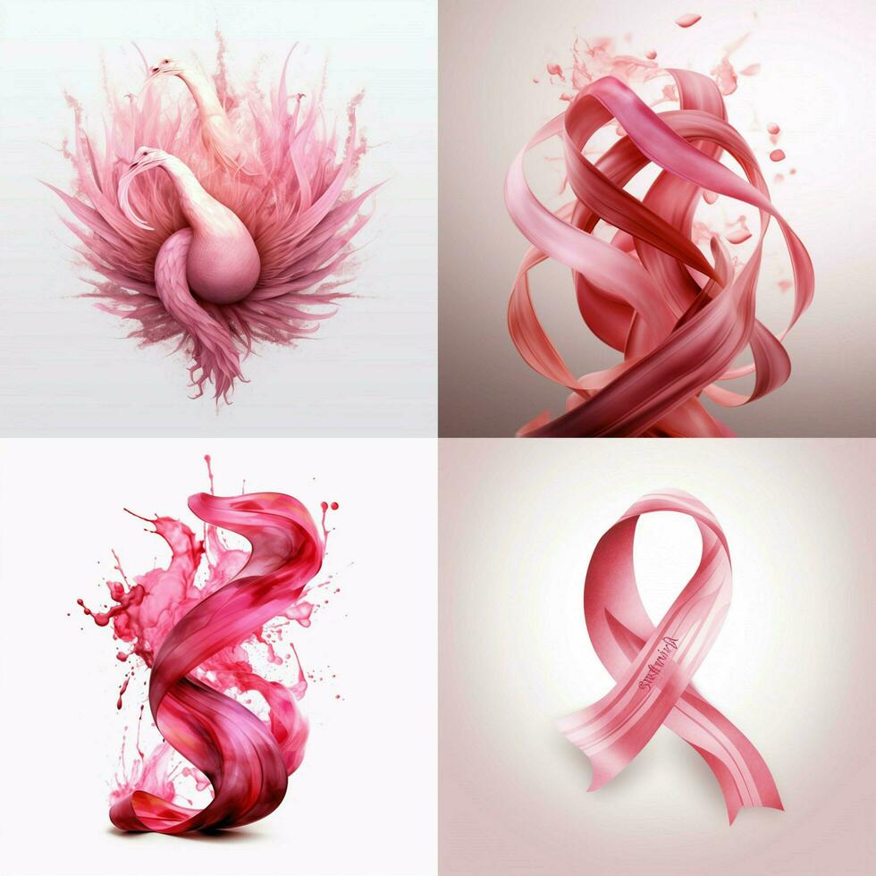 breast cancer poster with transparent background photo
