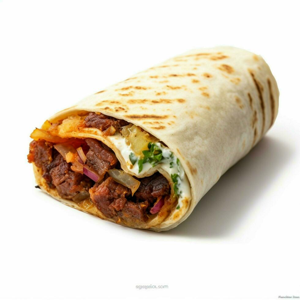 buritto with transparent background high quality ultra hd photo