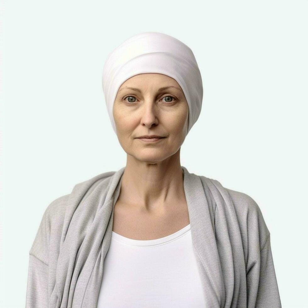 cancer patient with transparent background high quality photo