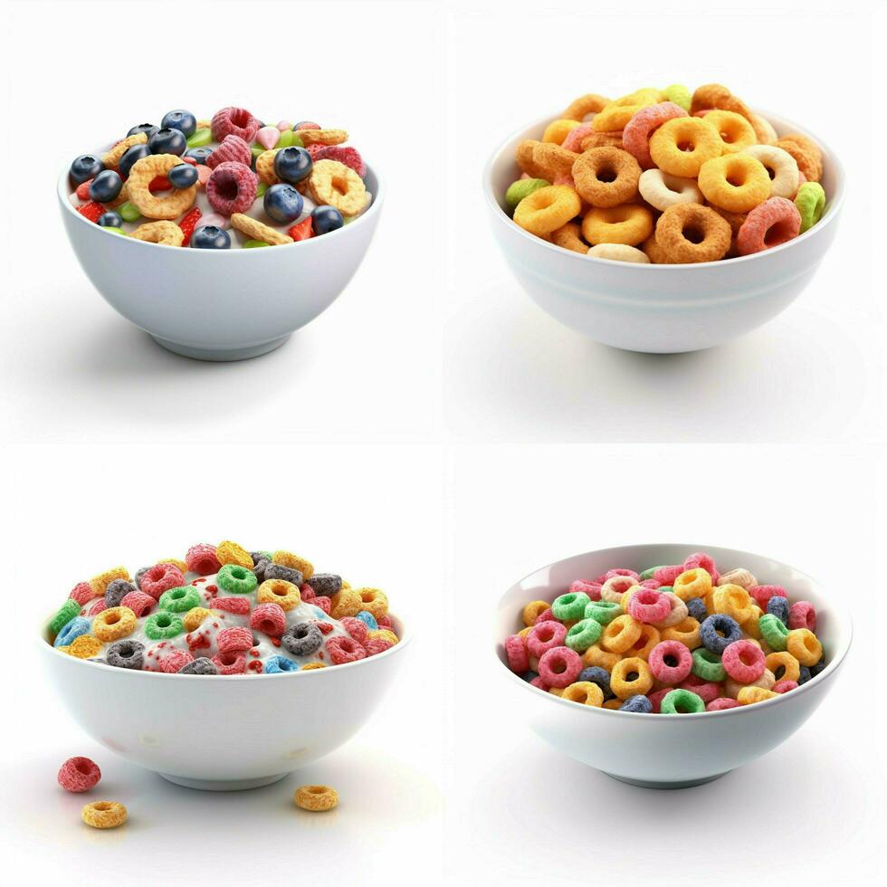cereal with transparent background high quality ultra hd photo