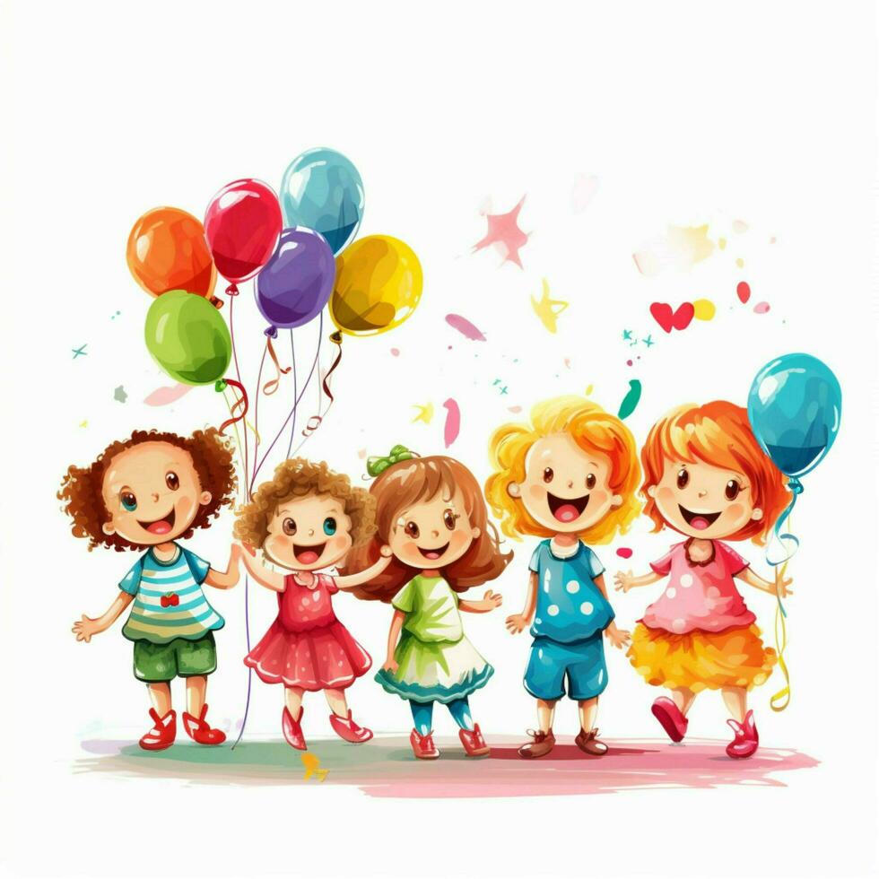 children day with transparent background photo