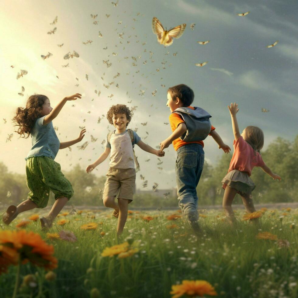 children day high quality 4k ultra hd hdr photo