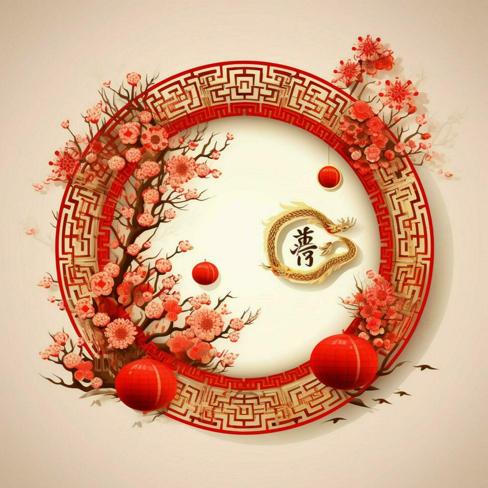 chinese new year backgrounds with transparent background photo