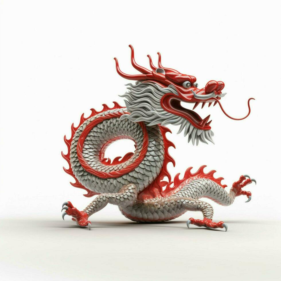 chinese new year dragon with transparent background high photo